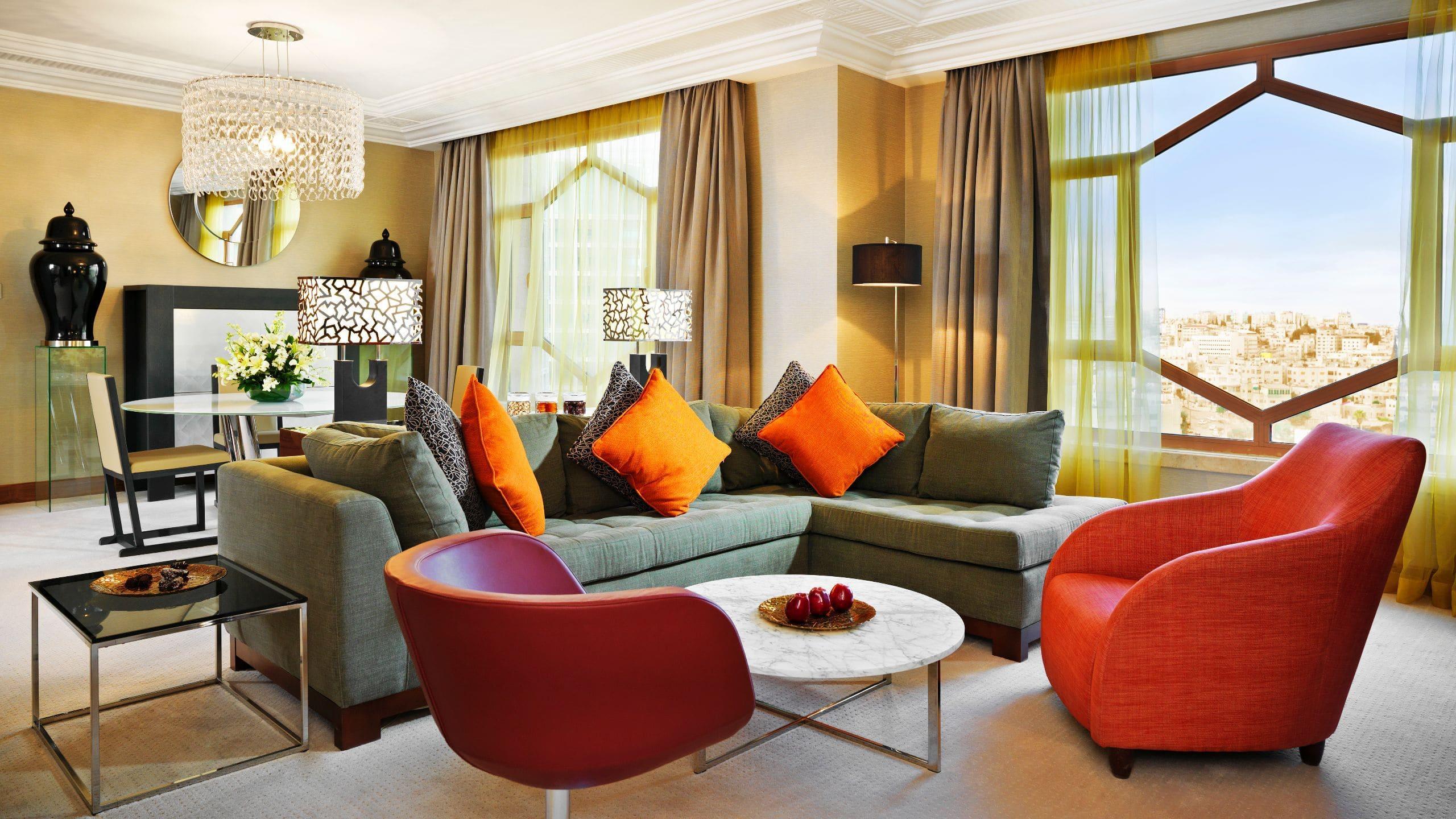 Grand Hyatt Amman Hotell Exteriör bild A living room at the hotel